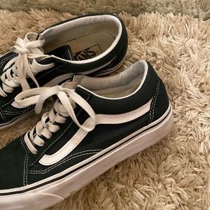 Hunter green vans